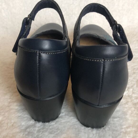 Clarks Collection Leather Heeled Mary-Janes Emily Rae 7.5 narrow - Picture 6 of 9